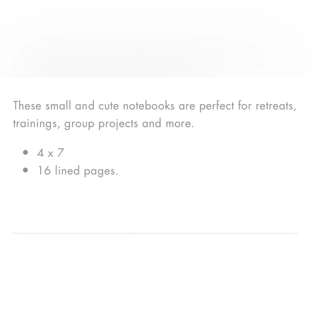 FREE mini notebook with purchase.